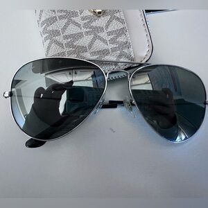Rayban mirrored aviator sunglasses